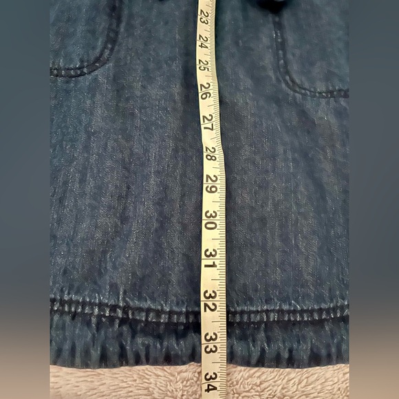 DKNY Denim Cinch Waist Denim Dress - Picture 11 of 13